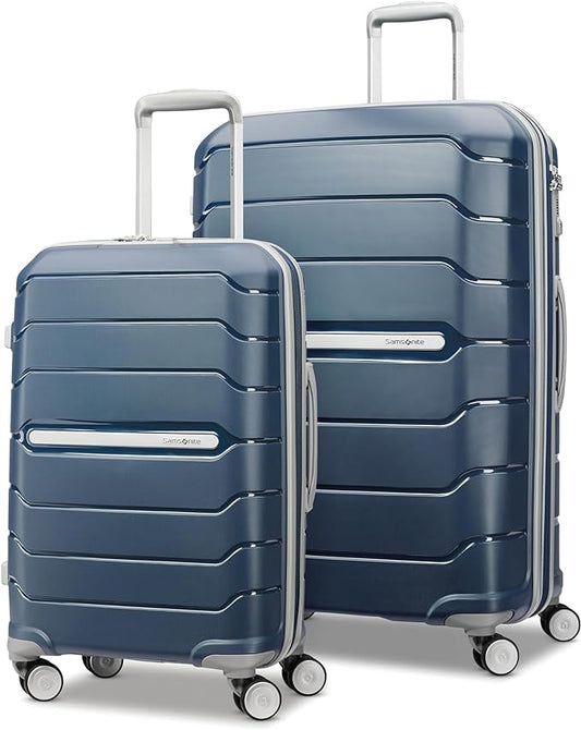 Samsonite Freeform 2-Piece Luggage Set - Carry-On & Large Checked Luggage with Dual Spinner Wheels - Durable Polypropylene...