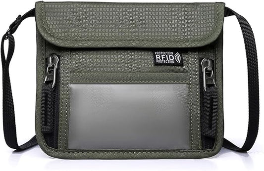 Passport Holder for Travel Pouch Neck Wallet for Traveling Women Men with RFID Blocking Waterproof and Slim Neck Pouch Adj...