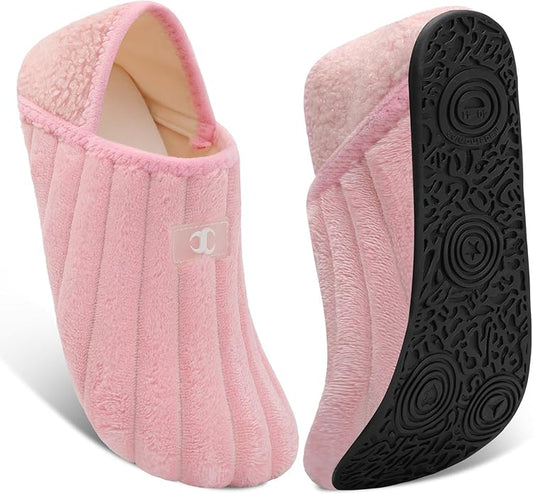 Scurtain House Slippers for Women Men House Shoes Comfy Socks Lightweight Unisex Adults Barefoot Shoes Non-Slip Travel Sli...