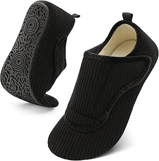 BARERUN Slippers for Women Men Wide House Diabetic Shoes for Women Men Warm Arthritis Edema Swollen Neuropathy Socks Slip ...