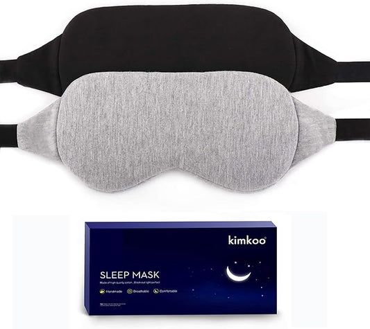 Kimkoo Sleep Mask-Eye Mask for Sleeping, Sleeping Mask Blocking Out Light Perfectly for Women and Men, Soft and Comfortabl...