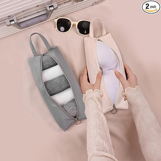 Travel Underwear Organize Storage Bag, Multi-function Cosmetic Bag, Portable Zipper Toiletry Bag, Cube Socks Packing Bags ...