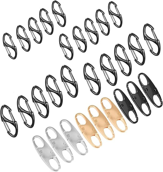 29PCS Lock Combo Set, Double-Sided Spring S Anti-Theft Locks for Luggage, Backpacks, Suitcases, Clothing, Purses, Boots, T...