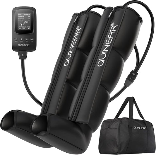 QUINEAR Air Compression Recovery System, Professional Sequential Device for Massage Therapy, Foot and Leg Recovery Boots t...