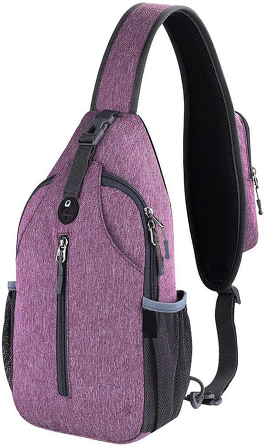 Tautrophen Crossbody Sling Bag Chest Daypack Small Shoulder Backpack Casual Multipurpose for Hiking Travel Men Women