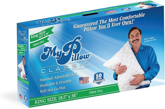 MyPillow Bedding Bed Pillows for Sleeping King Size, Perfect for Back, Stomach or Side Sleepers - My Pillow Classic Pillow...