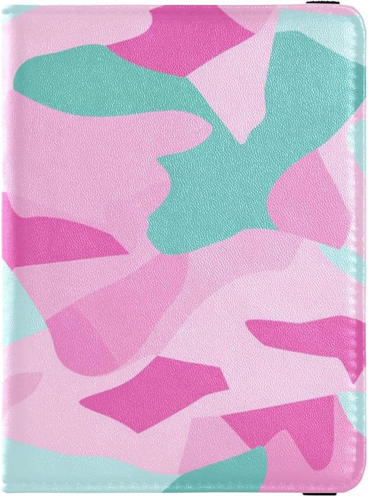 Camouflage Leather Passport and Vaccine Card Holder Combo Travel Passport Wallet Passport Holder Combo with Vaccine Card S...