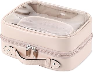 Veki Transparent Makeup Bag Travel Cosmetic Bags Case Waterproof Toiletries Bag Large Capacity Open Storage Bags Organizer...