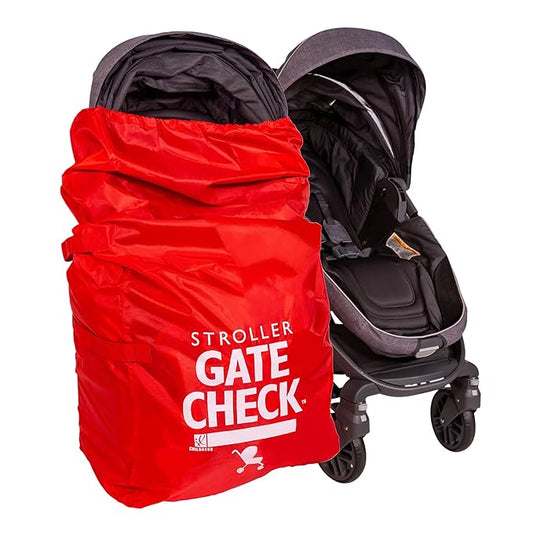 J.L. Childress Gate Check Bag for Single & Some Double Strollers - Travel Bag for Airplane, Fits Most Standard Baby Stroll...
