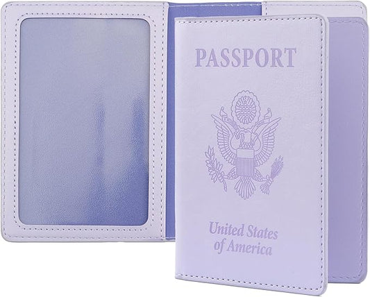 QEYMN Passport Holder, Passport Holder Women, Passport Covers Travel Must Haves, Travel Passport Wallet for Men, 1 Pack Pa...