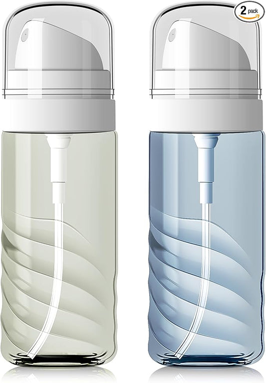 Yolaist 2 Pack 60ML Small Spray Bottle, Portable Refillable Travel Spray Bottle for Hair, Cleaning, Beauty, Fine Mist, Lea...