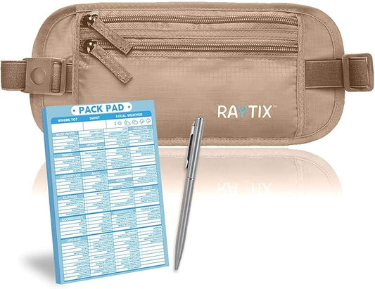 Money Belt For Travel Wallet Belt Passport Holder Travel Pouch to Protect You With RFID Transmissions –Secure, Hidden