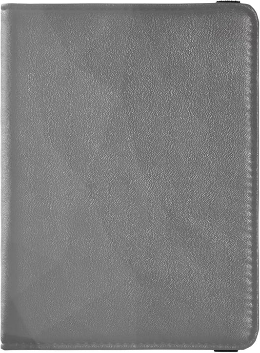 Gray Gradient Leather Passport and Vaccine Card Holder Combo Travel Documents Organizer Protector Passport Holder Combo wi...