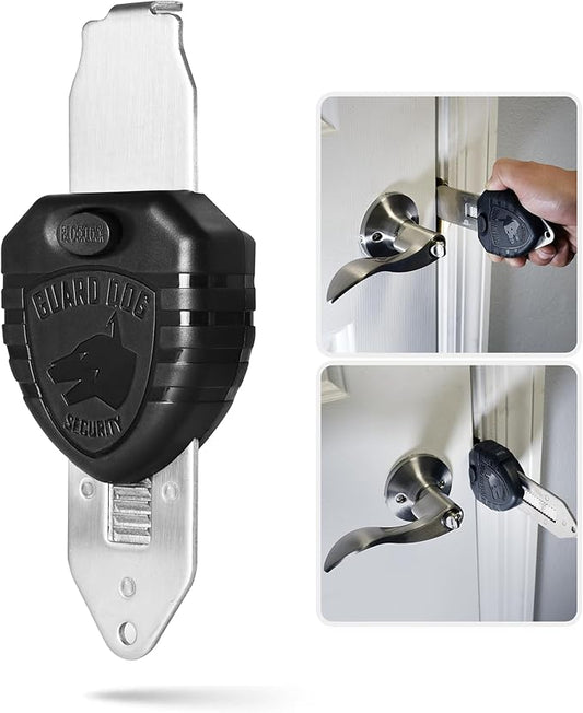 Guard Dog Security Blocklock Portable Door Lock, Hotel Door Locks for Travelers Security, Tough, Durable, Apartment Door S...