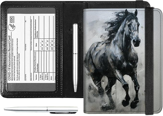 Passport and Vaccine Card Holder Combo, PU Leather RFID Blocking Passport Holder Cover Case for Women, Travel Passport Wal...