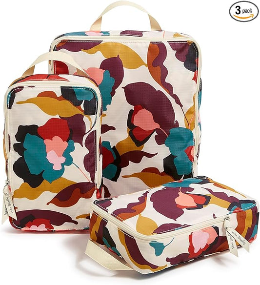 Compression Packing Cube 3-Piece Set, Immersed Blooms Jewel, One Size