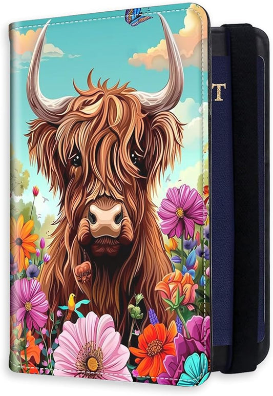 Tudguiloae RFID Blocking Passport Holder for Travel, Passport Cover Case for Travel Document Organizer Passport Card Holde...