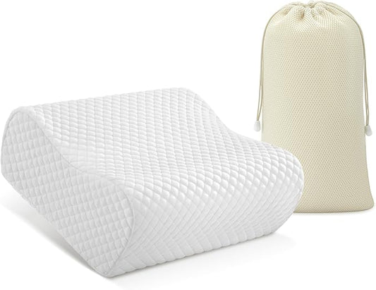 AM AEROMAX Travel Contour Memory Foam Pillow, Cervical Pillow for Neck Pain Relief, Neck Orthopedic Sleeping Pillows for S...