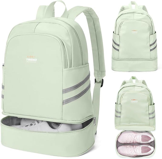 coofay Gym Backpack For Women Waterproof Backpack With Shoe Compartment Lightweight Travel Backpack Sports Backpacks Small...