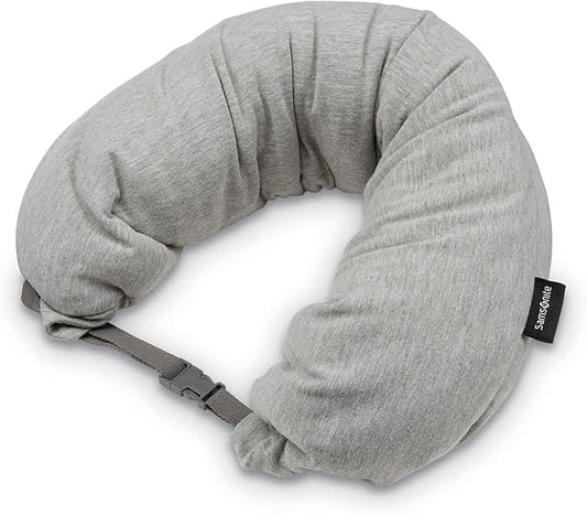 Samsonite Microbead 3-in-1 Neck Travel Pillow, Frost Grey, One Size
