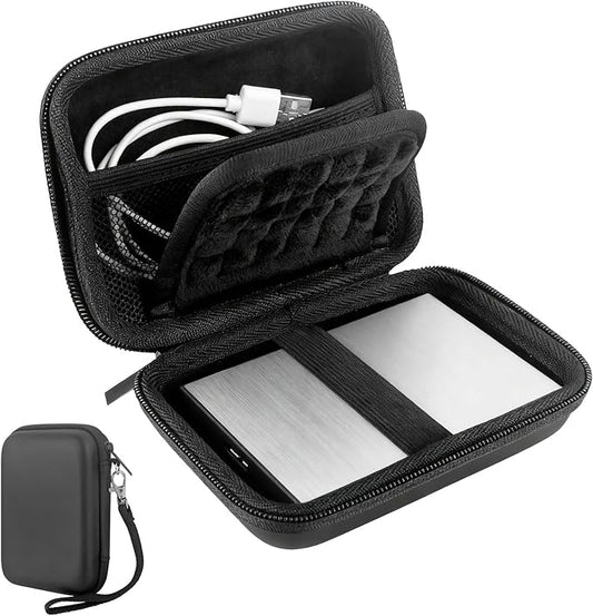 External Hard Drive Case, EVA Protective Shockproof Carrying Case for SSD Passport USB Storage, Portable Travel Electronic...