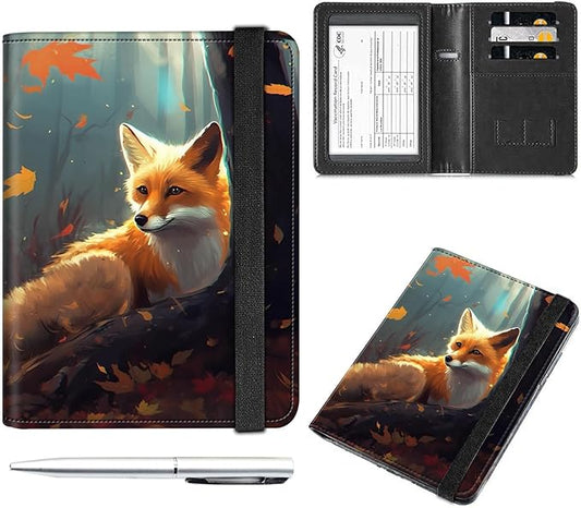 Passport and Vaccine Card Holder Combo,Passport Holder Passport Wallet,Black Leather Travel Documents Organizer Protector,...