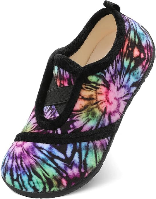 JIASUQI Womens Slippers Fuzzy Slip-on House Shoes Indoor Outdoor Slippers for Women