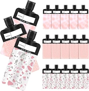 ANNGO 18 Pack Travel Pouches for Toiletries, TSA Approved Travel Pouches for Liquids,Travel Shampoo and Conditioner Pouche...