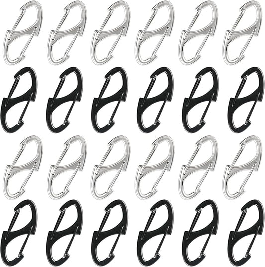 24 Pcs Zipper Clips Anti Theft, Dual Opening Theft Deterrent Clasps for Luggage, Backpack, Suitcase, Gym Bag, Travel Secur...