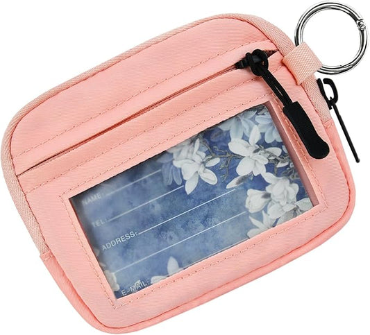 RFID Blocking Small Wallets for Women & Men Credit Card Holder Keychain Wallet Travel Wallet Money Organizers Ladies Mini ...