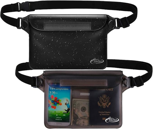 AiRunTech Waterproof Fanny Pack,Phone Pouch Dry Bag for Passport Wallet Purse,Floating Waterproof Bags for Travel Beach Sw...