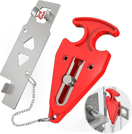 MATWEI 3rd Gen Portable Door Lock - Hotel Door Locks for Travelers Security, Travel Lock for Apartment/Dorm/Home - Extra S...