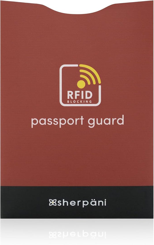 Sherpani RFID Passport Shield, RFID Blocking Travel Passport, Passport Holder Wallet Pocket (Cider)