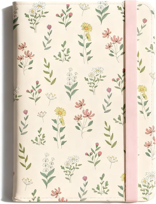 beinkmake Wild Flower Passport Holder Plant Passport Cover for Travel PU Leather Passport Case with Credit Card Slots for ...