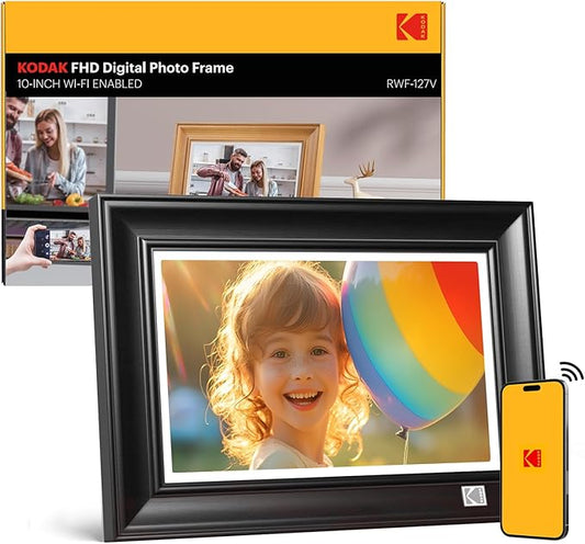 KODAK WiFi Digital Picture Frame, 1920 x 1200 HD Touchscreen Digital Photo Frame, 10.1 Inches Intelligent Electronic Pictu...