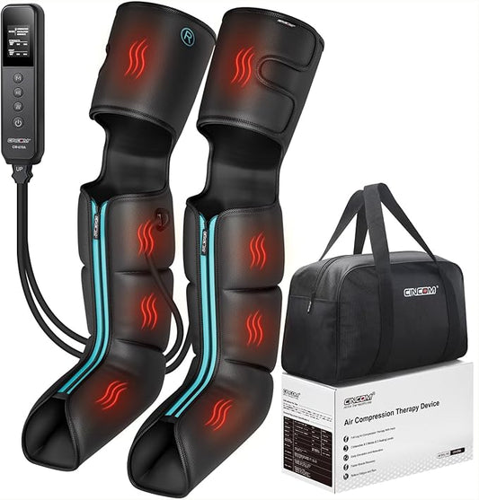 CINCOM Leg Massager with Heat and Compression, Air Compression Boots for Leg Calf & Foot Recovery, Edema Relief, FSA-HSA E...