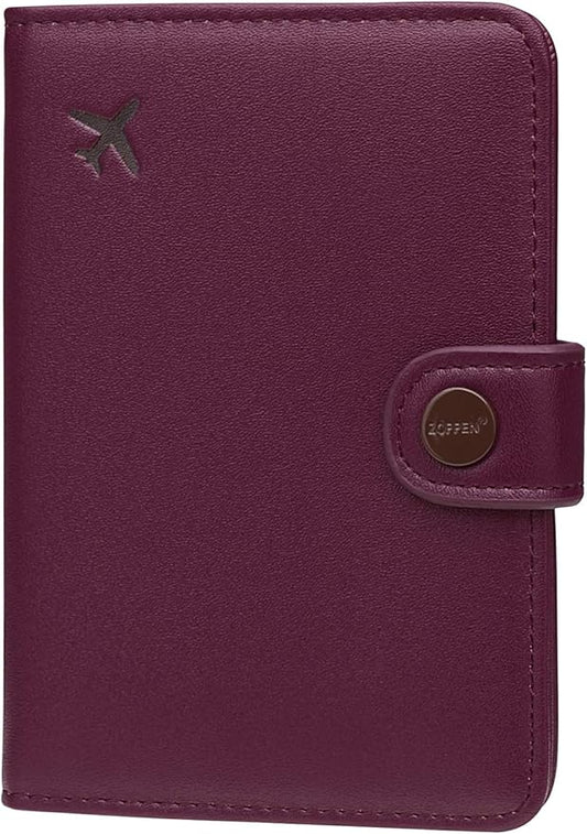 Passport Holder Travel Wallet Womens, Rfid Passport Wallet Cover Case for Men, Travel Document Organizer Essentials Access...