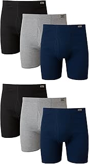 Hanes Men's Underwear Boxer Briefs Pack, Moisture-wicking Underwear for Men, Breathable, Cool & Breathable Cotton