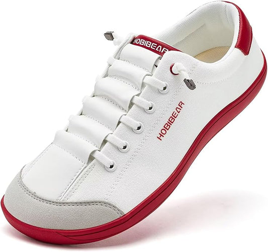 HOBIBEAR Barefoot Minimalist Shoes Womens Mens | Zero Drop | Wide Width Canvas Slip-on Shoes