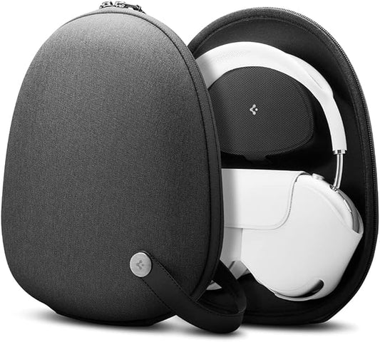 Spigen Klasden Designed for Airpods Max Carrying Travel Pouch [Compatible with Smart Case for Sleep Mode] - Charcoal Gray