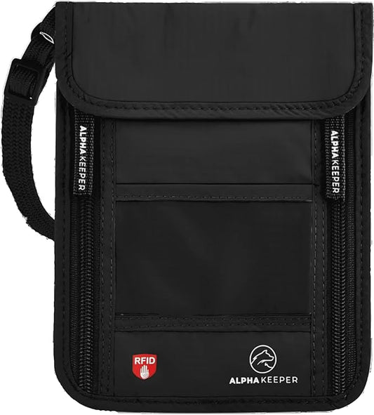 Neck Wallet, Travel Pouch For Passport Holder And Documents, Travel Neck Wallet For Traveling Women