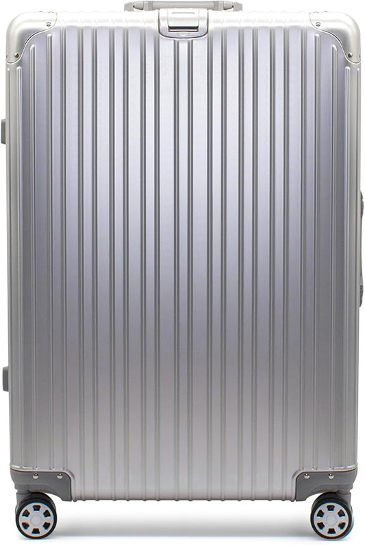 Gabbiano All-Aluminum Luggage Set, 2-Piece Zipperless Suitcase (20” Carry-On + 30” Large) – Aluminum-Magnesium Hardside Sp...