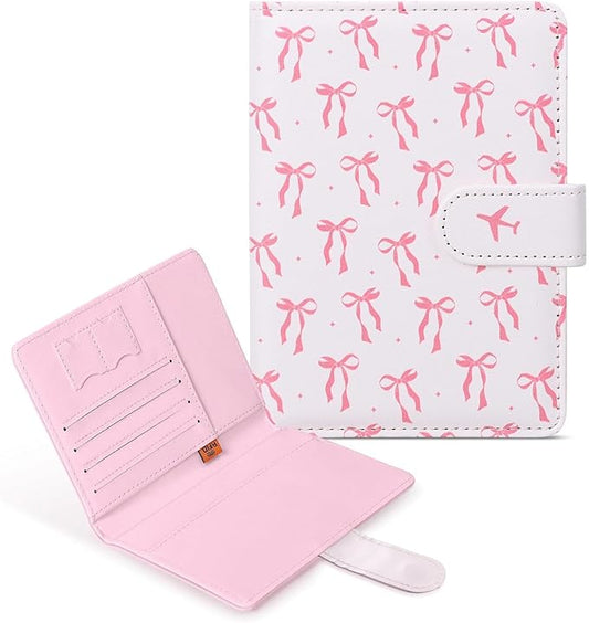 COSHAYSOO Personalized RFID Passport Holder for Travel Women Passports Cover Case Air Essentials Airplane Flight Accessori...