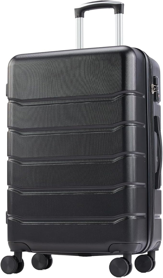 OLIXIS 24 Inch Luggage, Hardside Suitcase with Spinner Wheels, Lightweight ABS Hard Shell Checked Luggage, TSA Approved Lo...