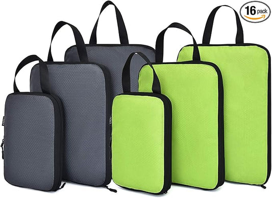 YZAOLL 3 Set/6 Set/7 Set Compression Packing Cubes Travel Accessories Expandable Packing Organizers,Travel Essentials for ...