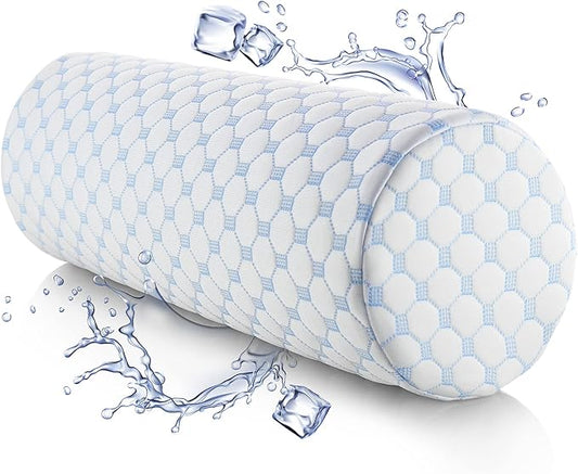 Nestl Neck Roll Pillow for Pain Relief - Premium Memory Foam – Bolster Pillow for Sleeping with a Breathable Cooling Cover...