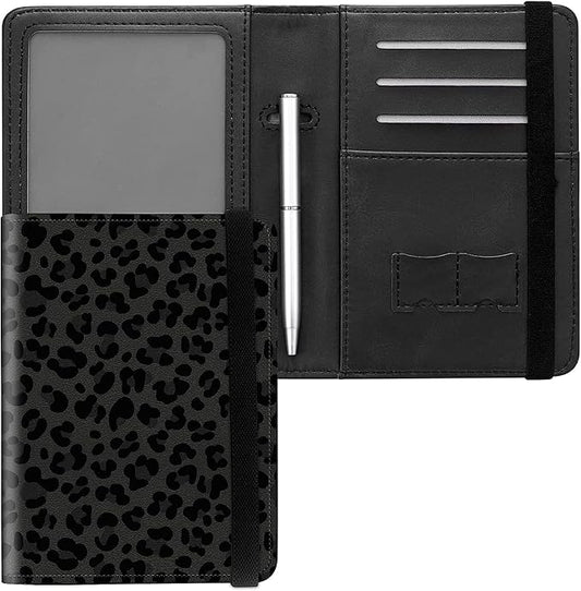 Passport and Vaccine Card Holder Combo, PU Leather Cute RFID Blocking Passport Cover with Covid Vaccine Card Holder Slot f...