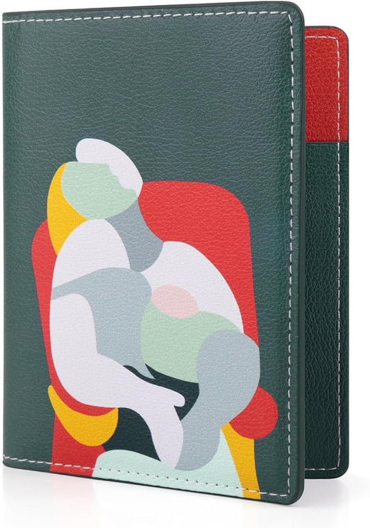 Lychii RFID-blocking Passport Cover, Ultra Slim PU Leather Passport Holder for Travel, Slots for Cards, 5.7" x 4.1"