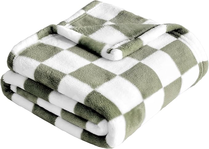 Yurhap Checkered Baby Blanket Fleece Baby Blankets for Boys, Ultra Soft Cozy Fluffy Infant Toddler Newborn Receiving Blank...
