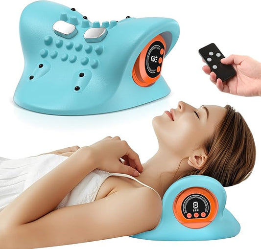 Smedz Neck Massager 2025 New Upgrade 3 in 1 Portable Massager with Heat &Comfortable Stretching–Adjustable Intensity for N...